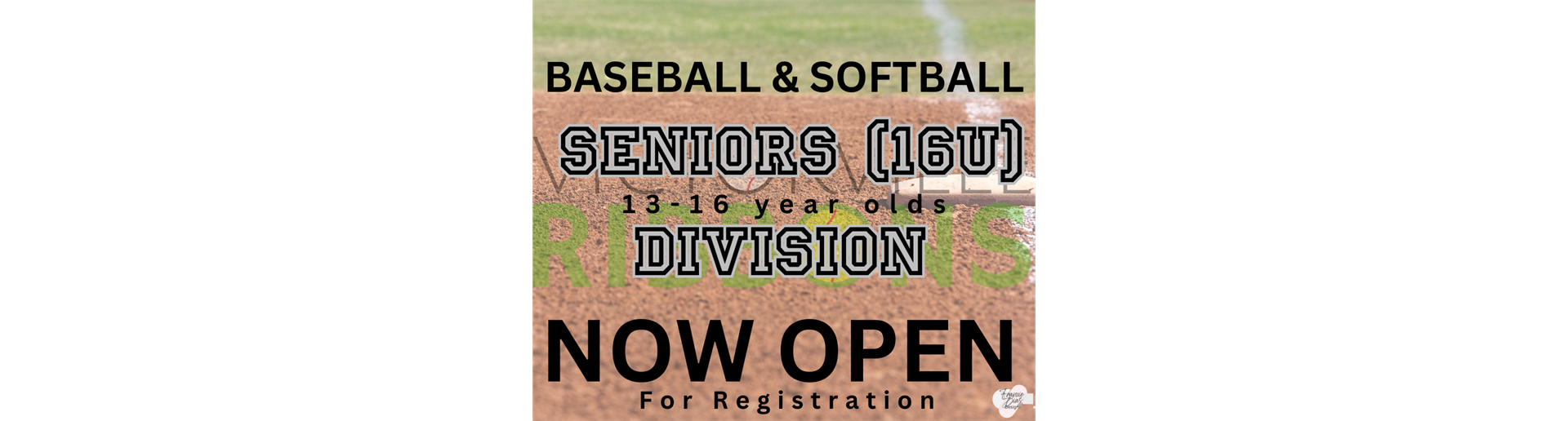 16U Senior Division Registration Open